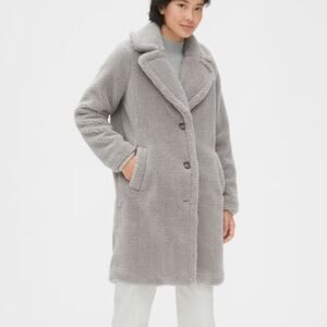 GAP Light Gray Teddy Coat